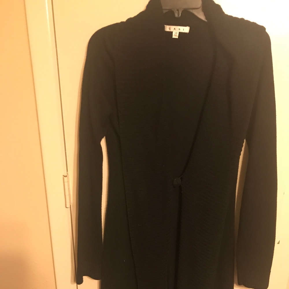 Long black sweater